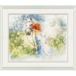 Golden Runo Beldizart Cross Stitch Kit "White Dream" 28x34.5 cm S/AK005