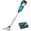 Bezvadu vertikālais putekļu sūknis 18 V, balts, Makita [DCL284FRFW] 3,0 Ah, LXT