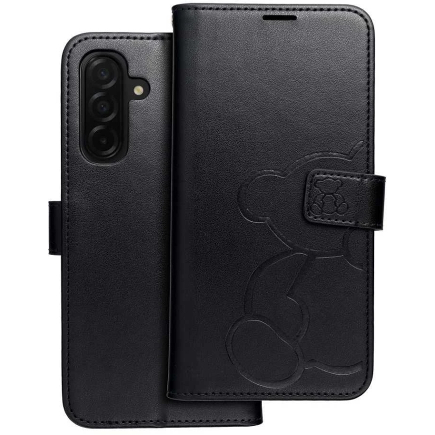 Oem MEZZO Book чехол для Samsung Galaxy A26 5G черного цвета с рисунком медвежонка