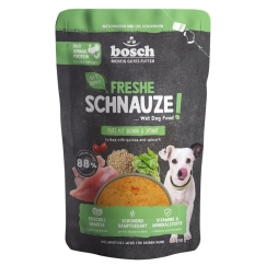 BOSCH Freshe Schnauze с индейкой, киноа и шпинатом – влажный корм для собак – 250 г