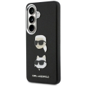 Dėklas Karl Lagerfeld Saffiano Double Heads Metal Samsung Galaxy S26 Plus juodos spalvos Dėklas Karl Lagerfeld Saffiano Double Heads Metal Samsung Galaxy S26 Plus juodos spalvos
