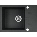PYRAMIS LEFKADA sink (59x44) 1B 1D black + Lungo volcano Black Edition tap - 070261111LBE PYRAMIS LEFKADA sink (59x44) 1B 1D black + Lungo volcano Black Edition tap - 070261111LBE