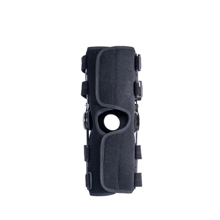 Long Open Knee Brace "Stabilmax O-1243/2XL REHAFUND", Black – 4