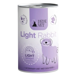 PEPE VET LIGHT MONO RABBIT - wet dog food - 400g