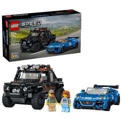 LEGO SPEED CHAMPIONS 77264 Jaguar F-TYPE Project 7 ja Land Rover Defender Classic