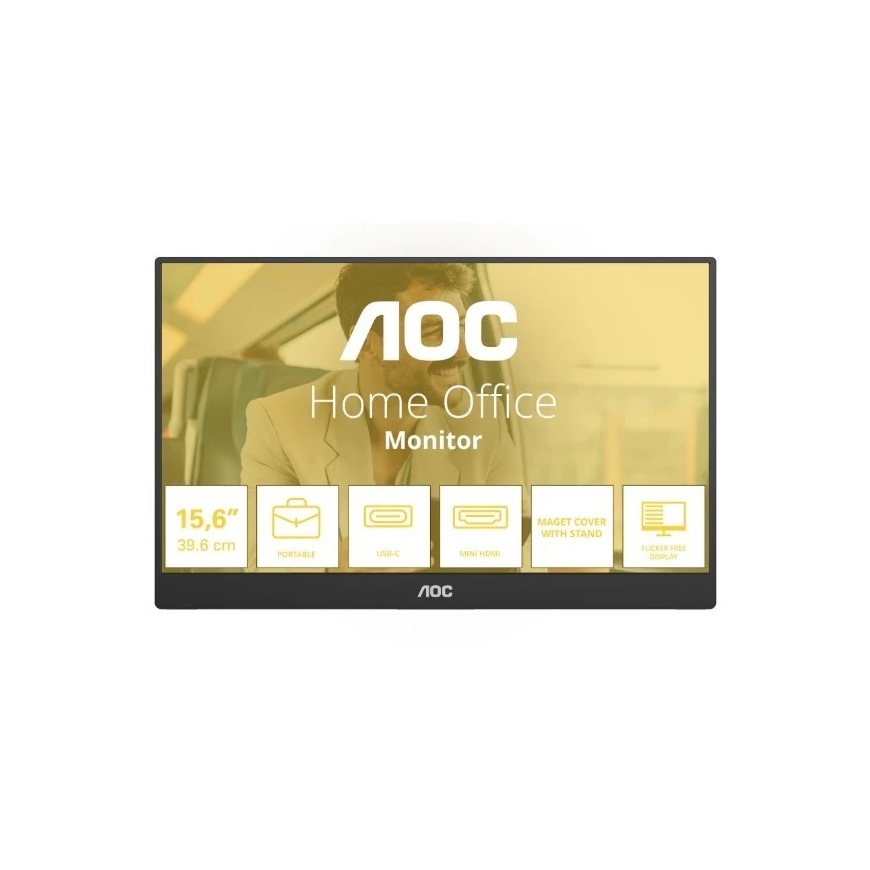 Монитор AOC 16T20E2 – 15,6 дюйма | Full HD | IPS