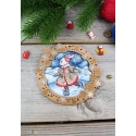 Beldizart Cross Stitch Embroidery on Wooden Base "Miniature. On the Frozen River" 11x12 cm SO-135 Beldizart Cross Stitch Embroidery on Wooden Base "Miniature. On the Frozen River" 11x12 cm SO-135