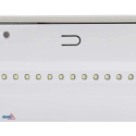 Luxmena 3.5W LED surface-mounted emergency light GALER, white, 6500K, IP65, 3h operation in emergency mode, with icon set