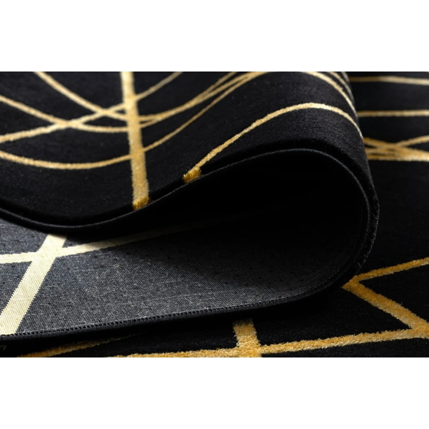 Carpet 140 × 190 cm, black and gold color MOSSE ARTDECO – 3