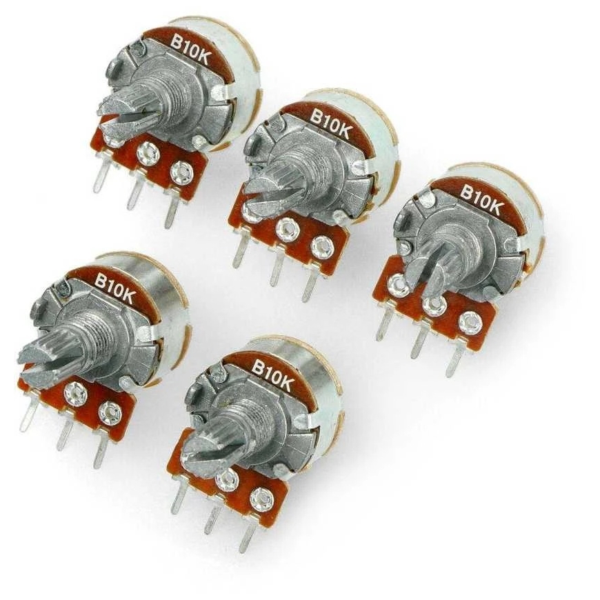 Oem Pöördpotentsiomeeter 10kΩ lineaarselt 1/8W - 5 tk