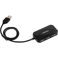 Natec NHU-0647 Locust 4-портовый USB 2.0 Чёрный