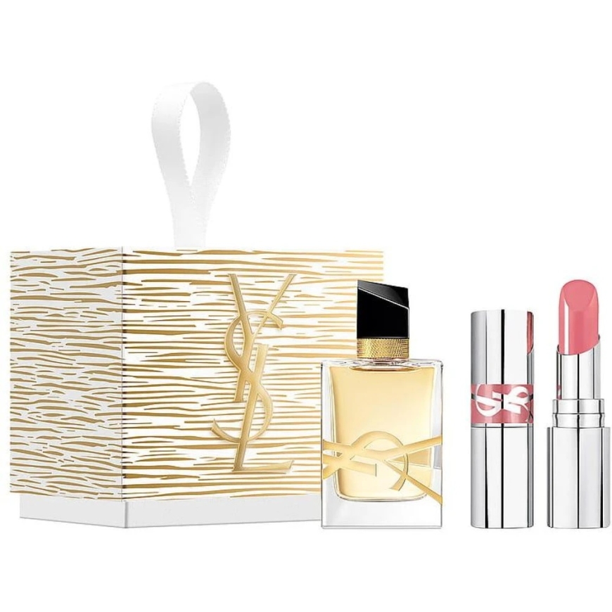 Набор подарков Yves Saint Laurent YSL Libre для женщин (EDP, 7.5 мл + Минил YSL Loveshine Помада, оттенок: 44) – 2