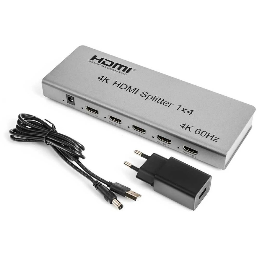 Spacetronik HDMI Splitter 1x4 SPH-RS104_V46 4K 60 Hz CEC – 4