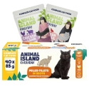 ANIMAL ISLAND Päivittäiset kalat liemessä Kana lampaan kanssa ja Kana viiriäisen kanssa - märkä kissanruoka - 40x85g ANIMAL ISLAND Päivittäiset kalat liemessä Kana lampaan kanssa ja Kana viiriäisen kanssa - märkä kissanruoka - 40x85g