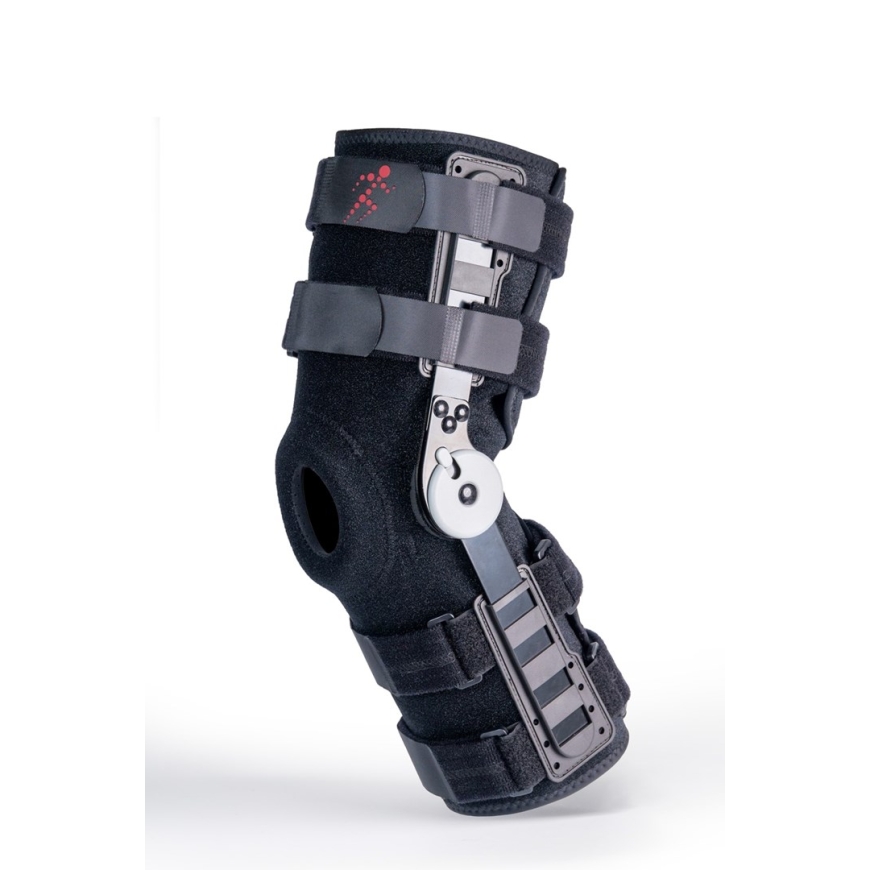 Long Open Knee Brace "Stabilmax O-1243/XL REHAFUND", Black – 2