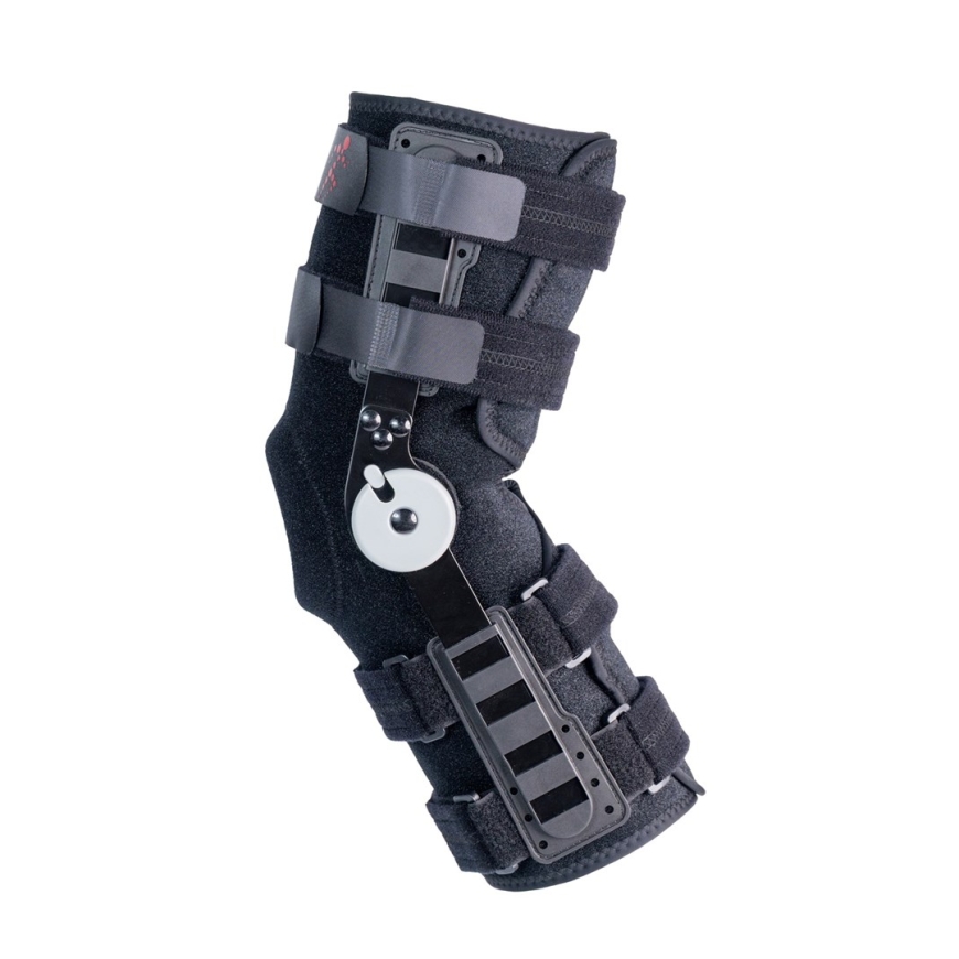 Long Open Knee Brace "Stabilmax O-1243/3XL REHAFUND", Black – 3
