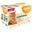IAMS DELIGHTS Коллекция Земля и Море для пожилых кошек в соусе – влажный корм для кошек – 12x85г IAMS DELIGHTS Коллекция Земля и Море для пожилых кошек в соусе – влажный корм для кошек – 12x85г