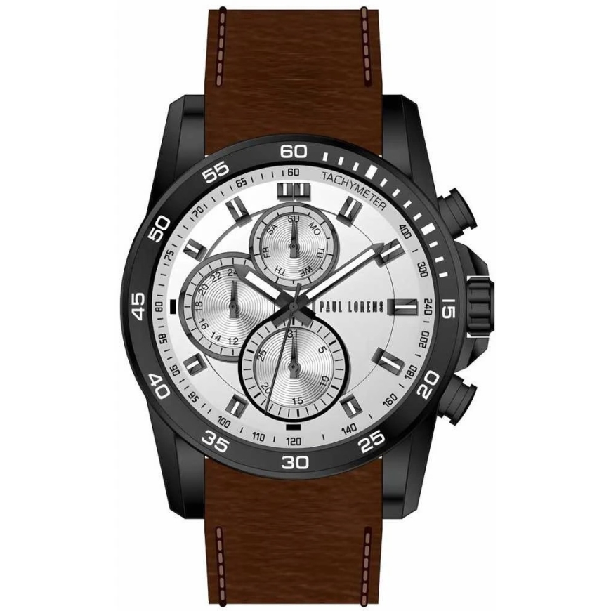 Men's watch PAUL LORENS - PL9753A8-3B1 (zg364g) + BOX