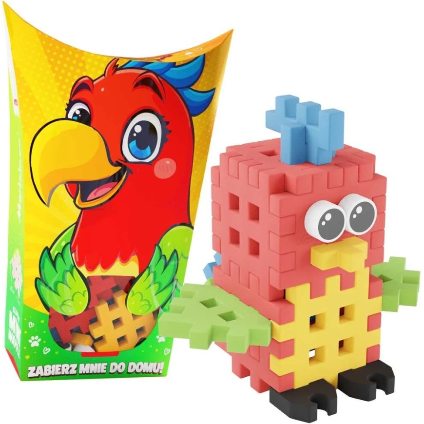Marioinex Mini Waffle Pocket Pets Parrot Creative Building Blocks Set for Kids ZA6663 – 2
