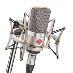 Neumann TLM 102 NI Studio-Set - suuri diafragma kondensaattorimikrofoni shokki- ja telineellä, nikkeli