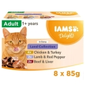 IAMS DELIGHTS Maastiku Kogum Gravy kast – konservide kassitoit – 8x85g