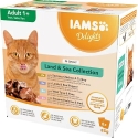 IAMS DELIGHTS Zemes un Jūras kolekcija mērce kastē – mitrā kaķu barība – 8x85g IAMS DELIGHTS Zemes un Jūras kolekcija mērce kastē – mitrā kaķu barība – 8x85g