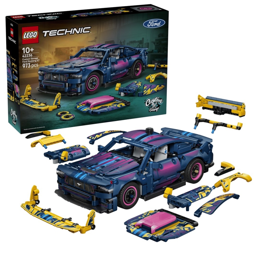 LEGO TECHNIC 42236 Кастомный гараж Ford Mustang GT