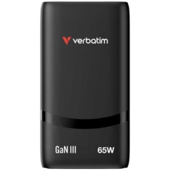 Verbatim GaN III Fold ´n´ Go 65W Melns