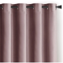AmeliaHome Sametkardinad aasadega 140 × 270 cm, pruun