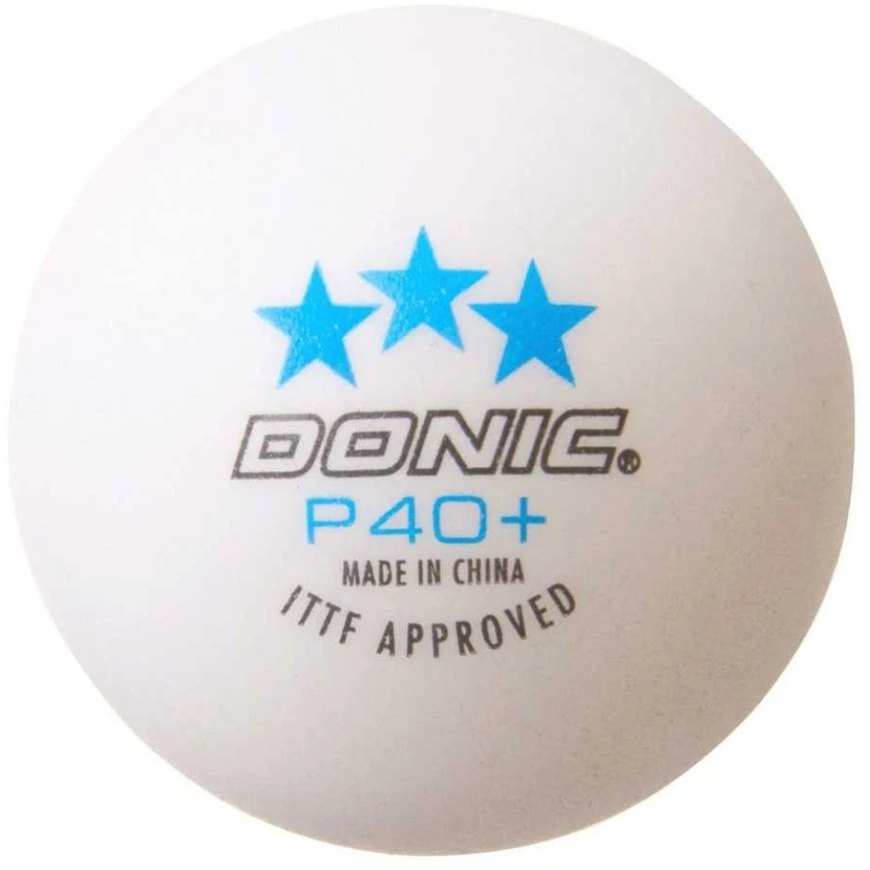 DONIC P40+ Table Tennis Balls 3 Star ITTF 3pcs White – 2