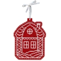 Beldizart Cross Stitch Set "New Year's Toy: House in the Snow" 13x11 cm ST-1089