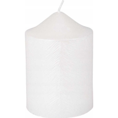 Home Styling Collection Candle white 10x7x7cm