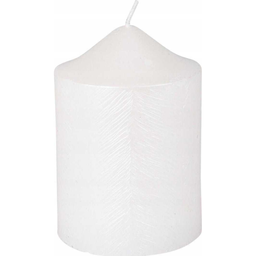 Home Styling Collection Candle white 10x7x7cm