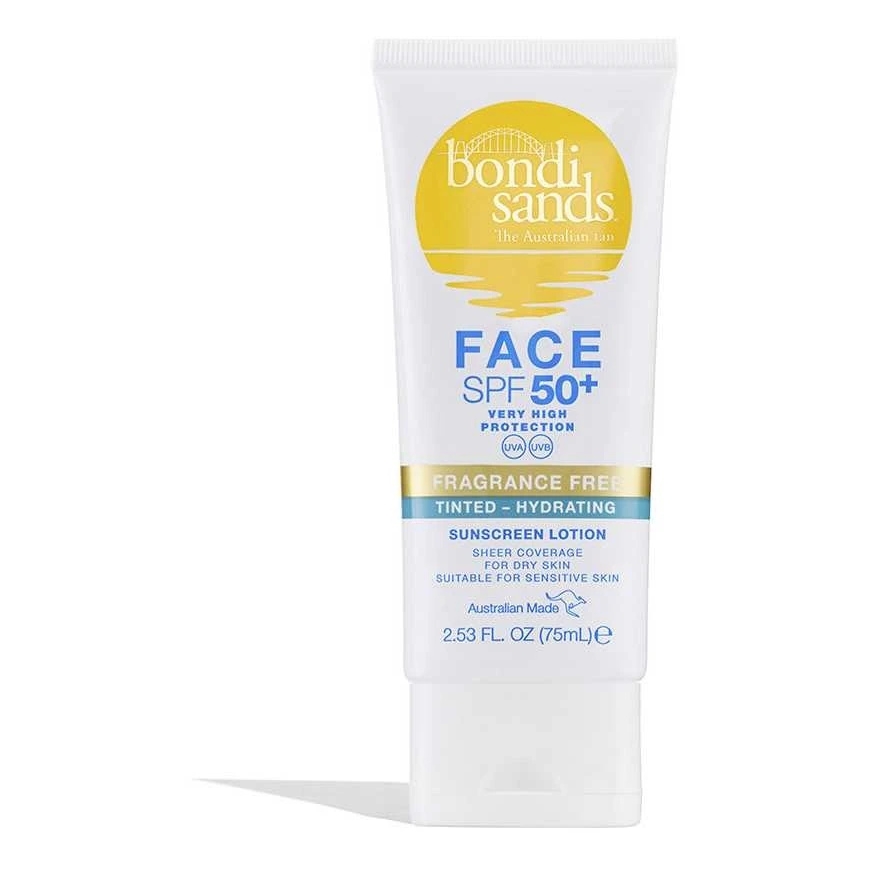 Bondi Sands SPF 50+ Everyday Hydrating Tinted Face Lotion apsauginis losjonas veidui, 75 ml