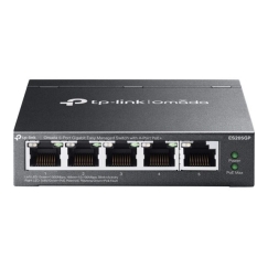 Omada 5-Port Gigabit Easy Managed Switch with 4-Port PoE+ | ES205GP | Desktop/Wall mountable