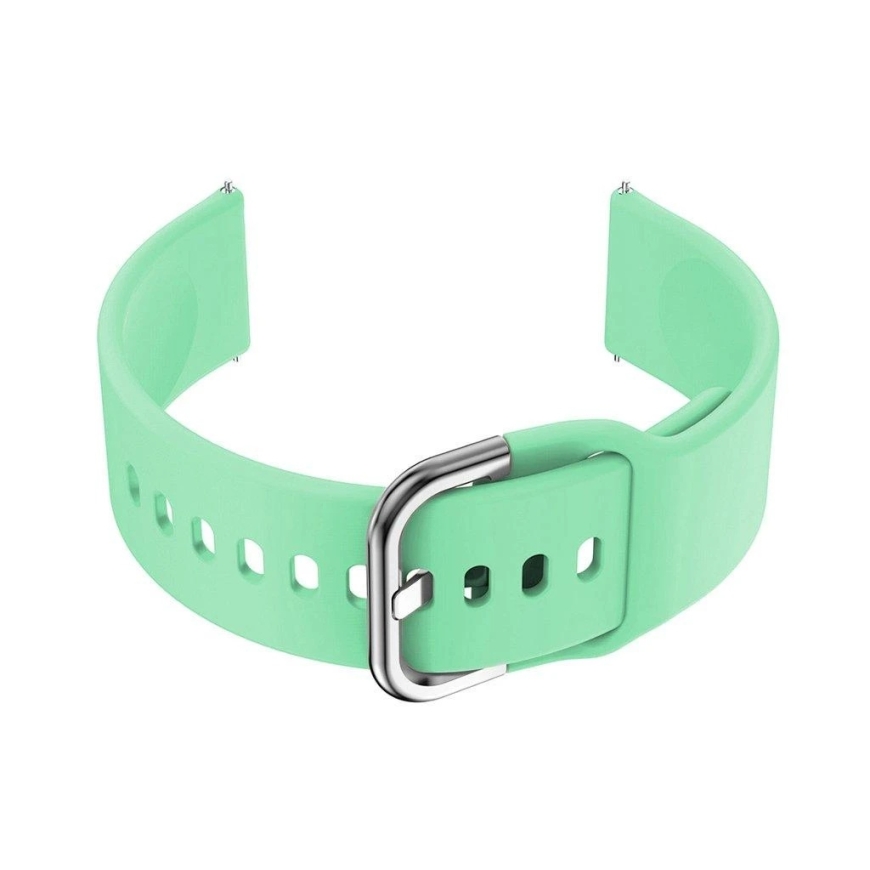 Pacific Dirželis guma išmaniajam laikrodžiui 18mm - mint/sidabrinė – 2