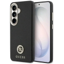 Guess „MagSafe“ apvalks „Samsung Galaxy S26+“, ar apaļu melnu cirkonija akmeni un apaļu logotipu