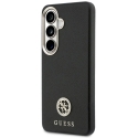 Guess "MagSafe" case for "Samsung Galaxy S26+" with a round black zirconia stone and round logo