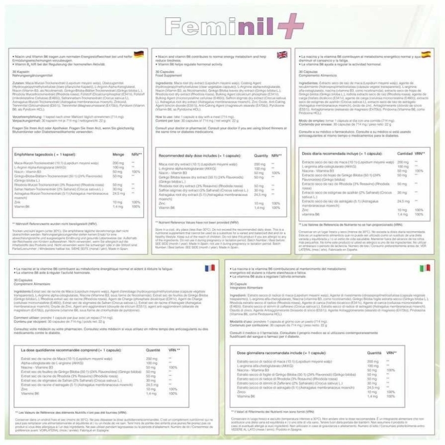 500Cosmetics 500 COSMETICS - FEMINIL+ NAISTE SEXUAL LIBIDO TÕSTJA - 30 KAPSLIT – 3