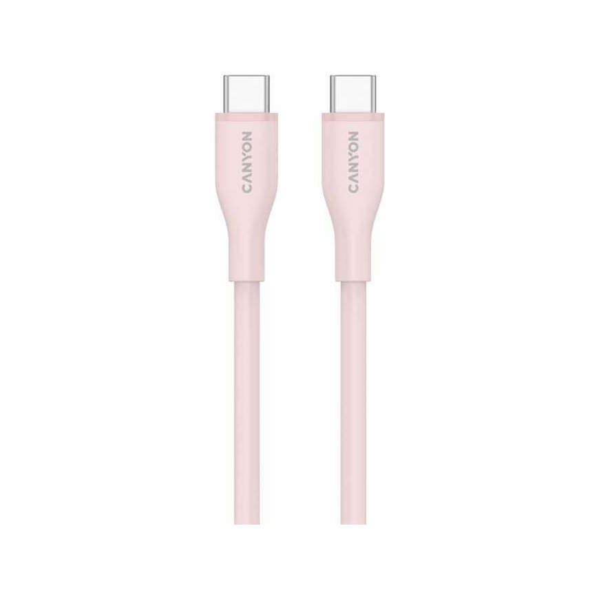 Canyon CC60SC10 C-C 60W 1м Силиконовый Розовый Песок – 2
