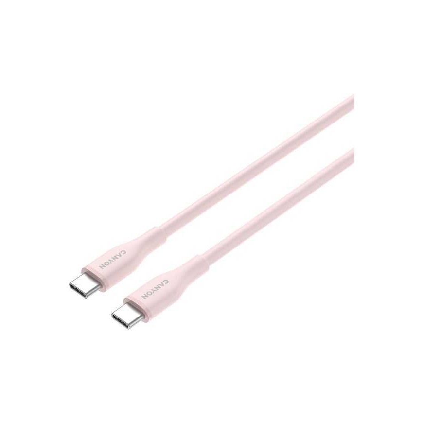 Canyon CC60SC10 C-C 60W 1м Силиконовый Розовый Песок – 3