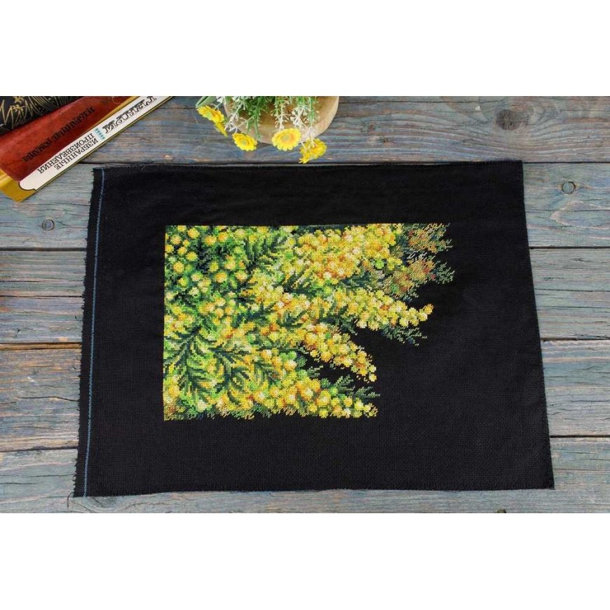 Beldizart ristpistesilmuse komplekt "Kevadine mimosa" 18x27 cm SNV-950 – 4