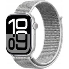 Crong Nailons Apple Watch 38/40/41/42 mm Sudrabpelēks