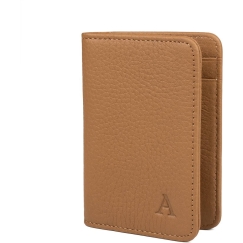Aarni -deer leather wallet, cognac
