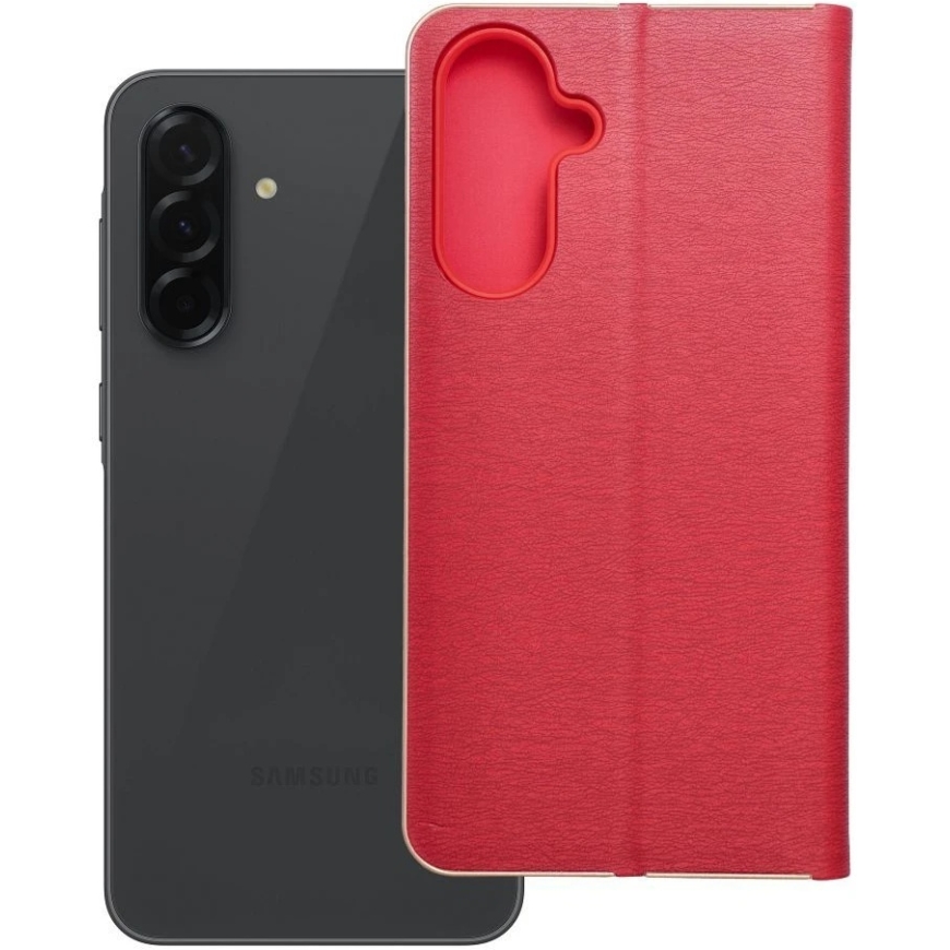 OEM LUNA Book Case Gold for Samsung Galaxy A36 5G red – 4