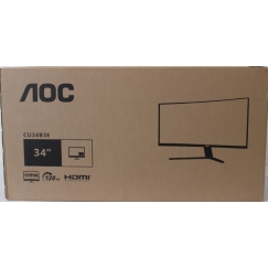 CU34B3E Kõver 34" 3440x1440/21:9/300cd/m2/4ms HDMI, DisplayPort, USB, Audio väljund | Garantii 36 kuud | KAHJUSTATUD PAKEND