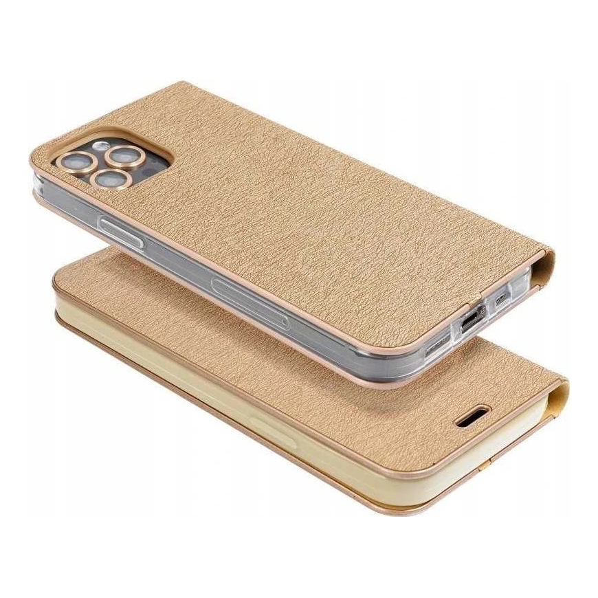 Чехол OEM LUNA Book Gold для Xiaomi Redmi Note 14 PRO 5G / 14 PRO PLUS 5G золотого цвета – 3
