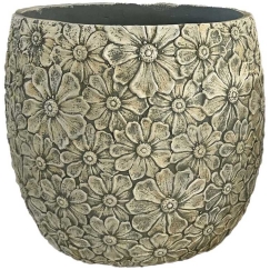 Home4You Lillepott "SUNNY DAISY", D44,5 x H41 cm, valge/halli