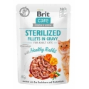 BRIT Care Kassitoidud steriliseeritud kassidele kastmes Tervislik jänes 85g