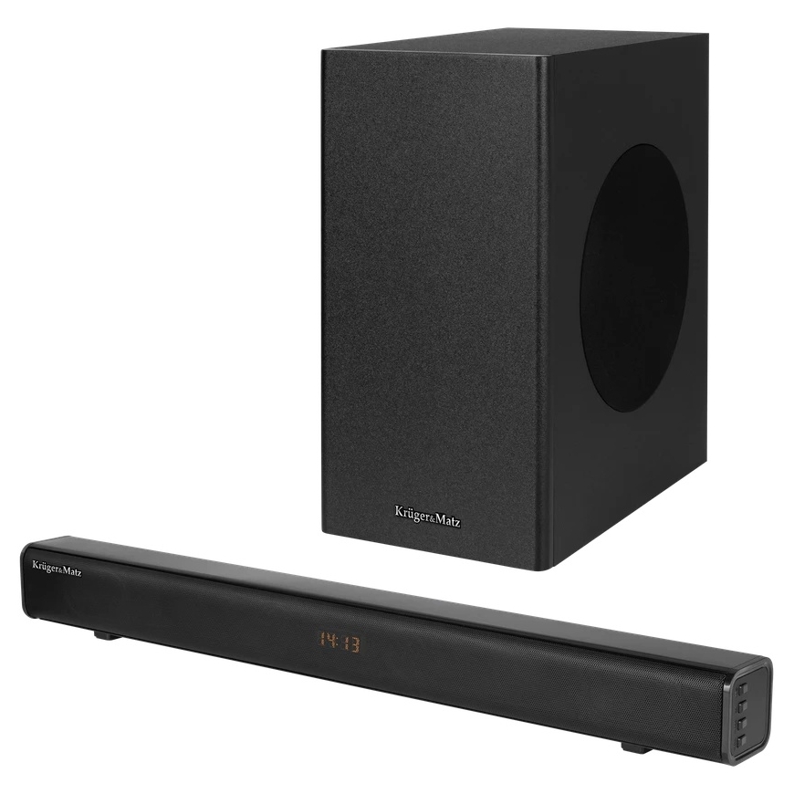 Namų kino sistema Kruger & Matz Soundbar „KrugerMatz Universe 2.1“ garso juosta
